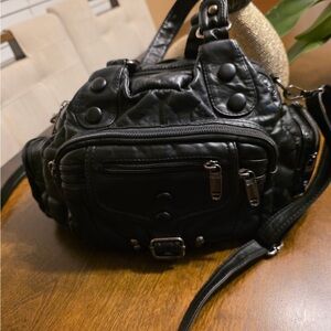 Black Leather Women's Bag